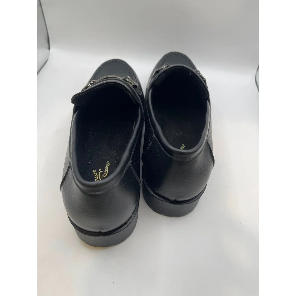 Easy Street Witney Black Bit Loafers Womens 10 M Comfort Wave Lug Sole